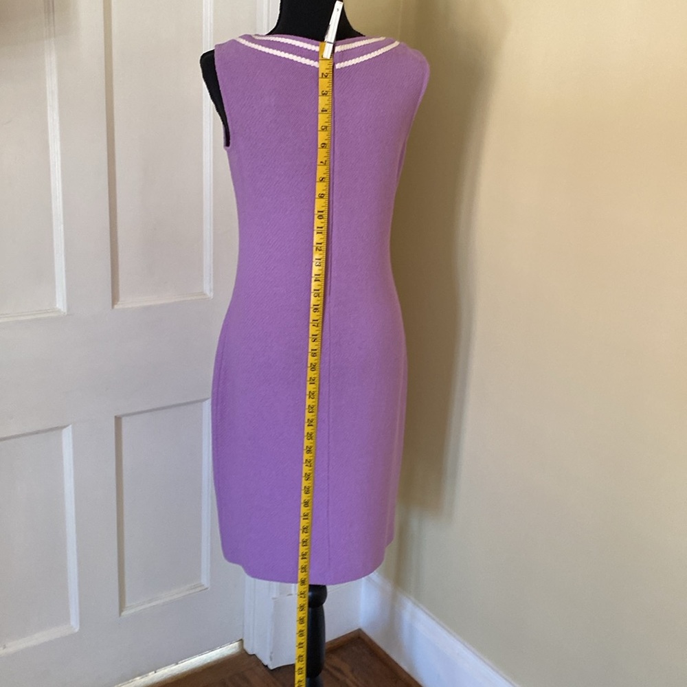 St John Lilac knit sheath dress size 6. Worn once. - Picture 8 of 12